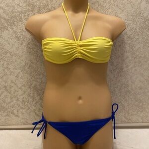 OP Vibrant Yellow and Bold Blue Bikini
